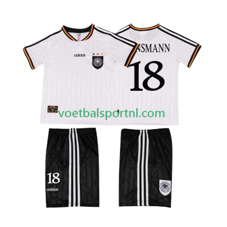 Duitsland KLINSMANN 18 Retro Thuis Shirt Kind 1996